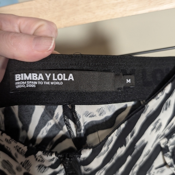 Bimba Y Lola Zebra Flowy Pants (M) - Picture 4 of 8